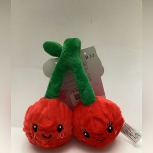 Giftable World 7” Valentines Love You Cherry Much Squeaky Crinkle Plush Dog Toy